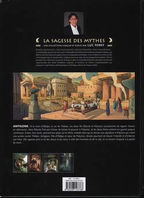 Verso de l'album Antigone