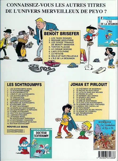 Verso de l'album Benoît Brisefer Tome 1 Les taxis rouges