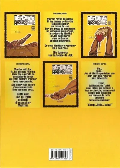 Verso de l'album Berceuse assassine Tome 2 Les jambes de Martha