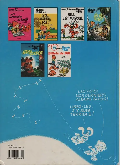Verso de l'album Boule & Bill Tome 9 Une vie de chien !