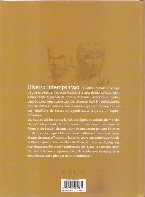 Verso de l'album Les Chemins de Malefosse Tome 6 Tschäggättä