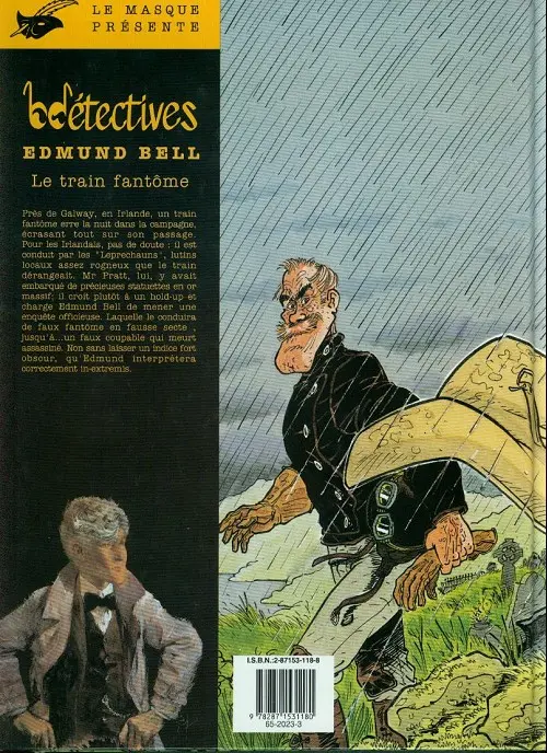 Verso de l'album Les enquêtes d'Edmund Bell Tome 5 Le train fantôme