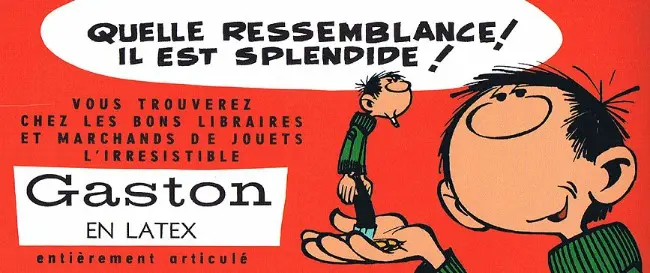 Verso de l'album Gaston Tome 0