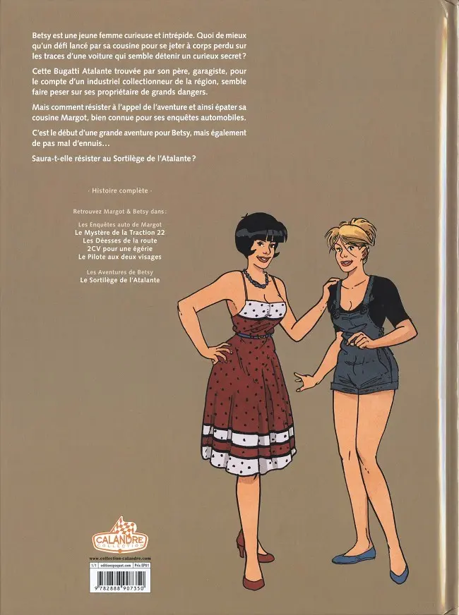 Verso de l'album Les aventures de Betsy Tome 1 Le Sortilège de l'Atalante