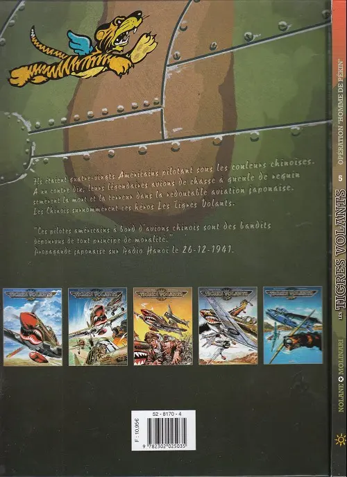 Verso de l'album Les Tigres volants Tome 5 Opération Homme de Pékin