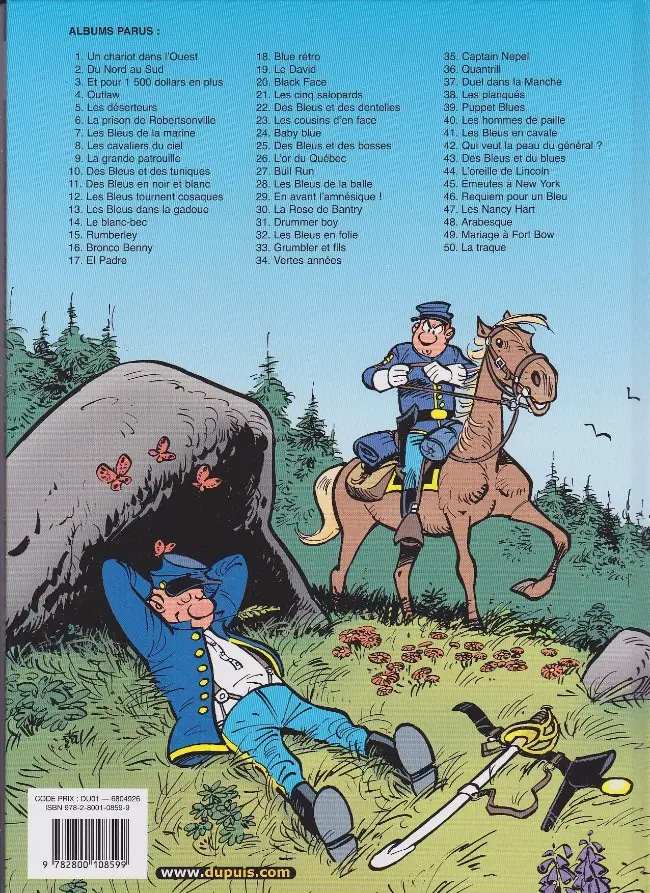 Verso de l'album Les Tuniques Bleues Tome 2 Du nord au sud