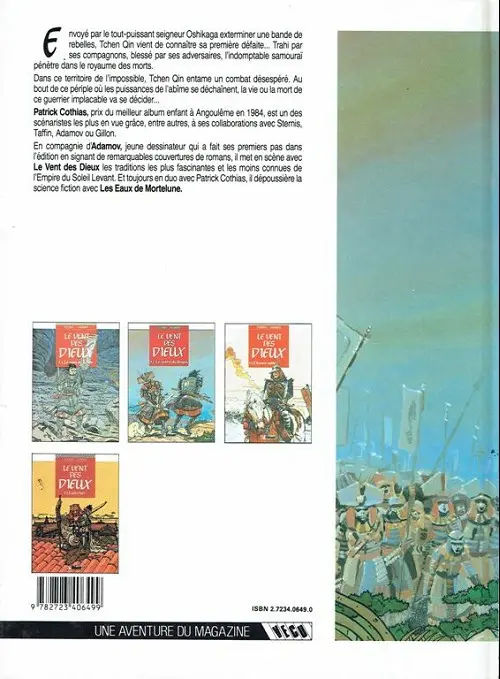 Verso de l'album Le Vent des Dieux Tome 2 Le ventre du dragon