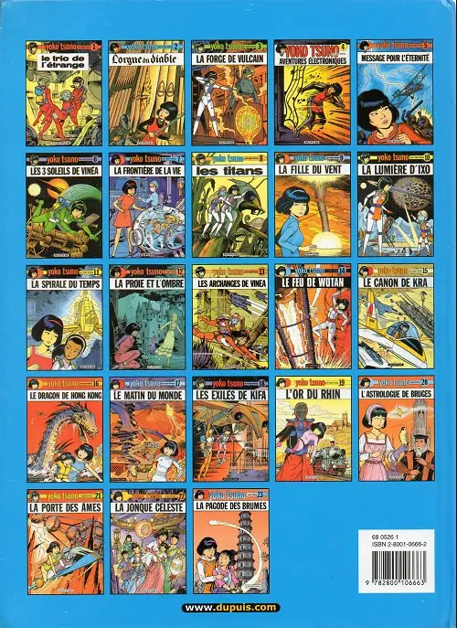 Verso de l'album Yoko Tsuno Tome 1 Le trio de l'étrange