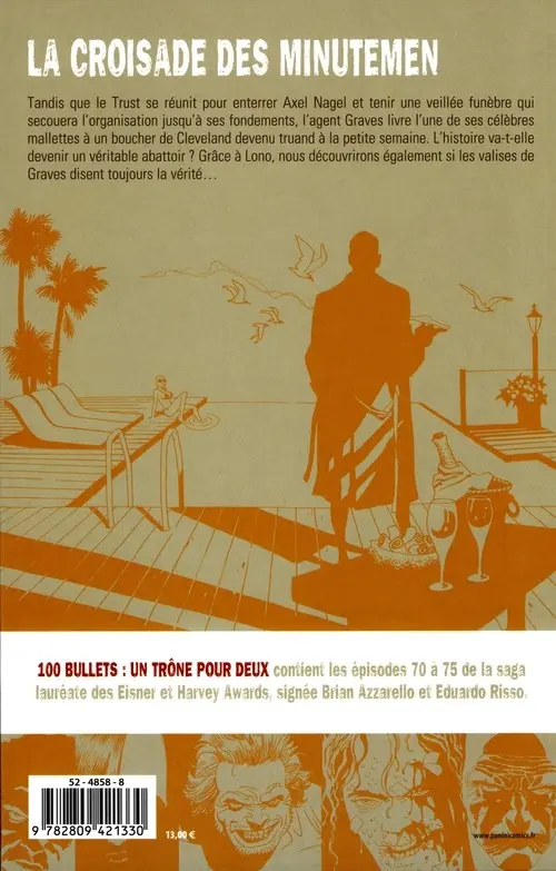 Verso de l'album 100 Bullets Tome 14 Un trône pour deux