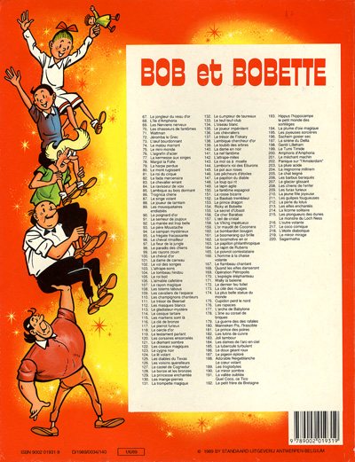 Verso de l'album Bob et Bobette Tome 220 Sagarmatha