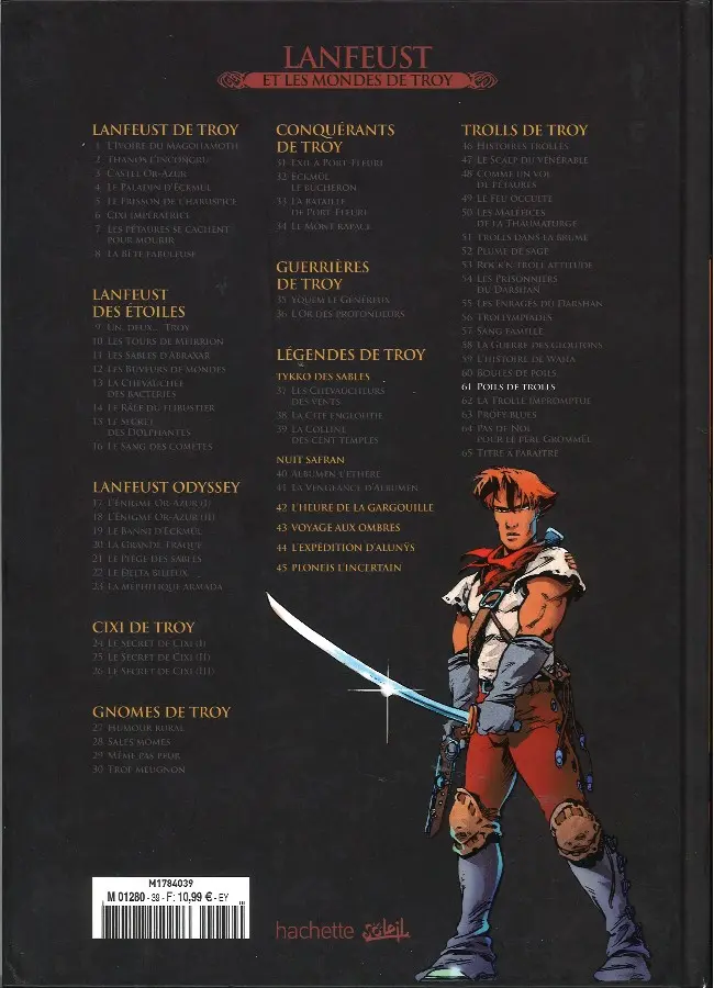 Verso de l'album Lanfeust et les mondes de Troy Tome 61 Trolls de Troy - Poils de Trolls (II)