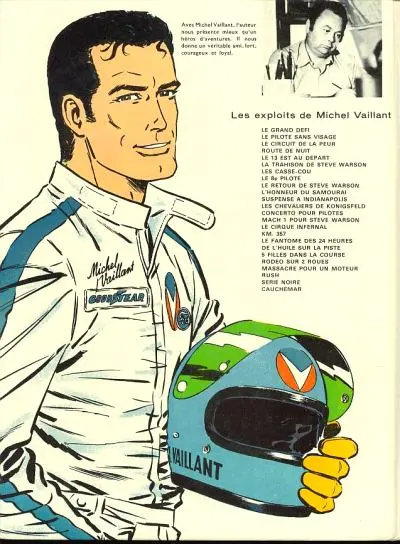 Verso de l'album Michel Vaillant Tome 25 Des filles et des moteurs