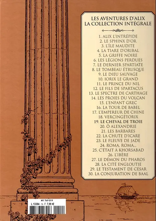 Verso de l'album Alix La collection Tome 19 Le cheval de Troie
