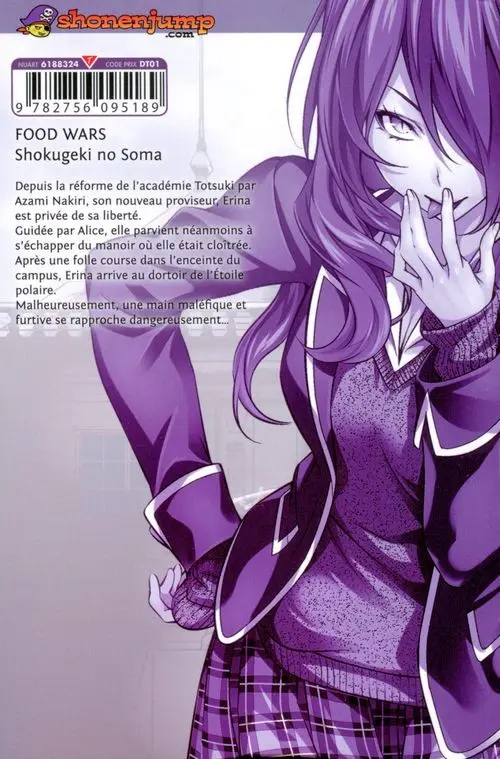 Verso de l'album Food Wars ! 17
