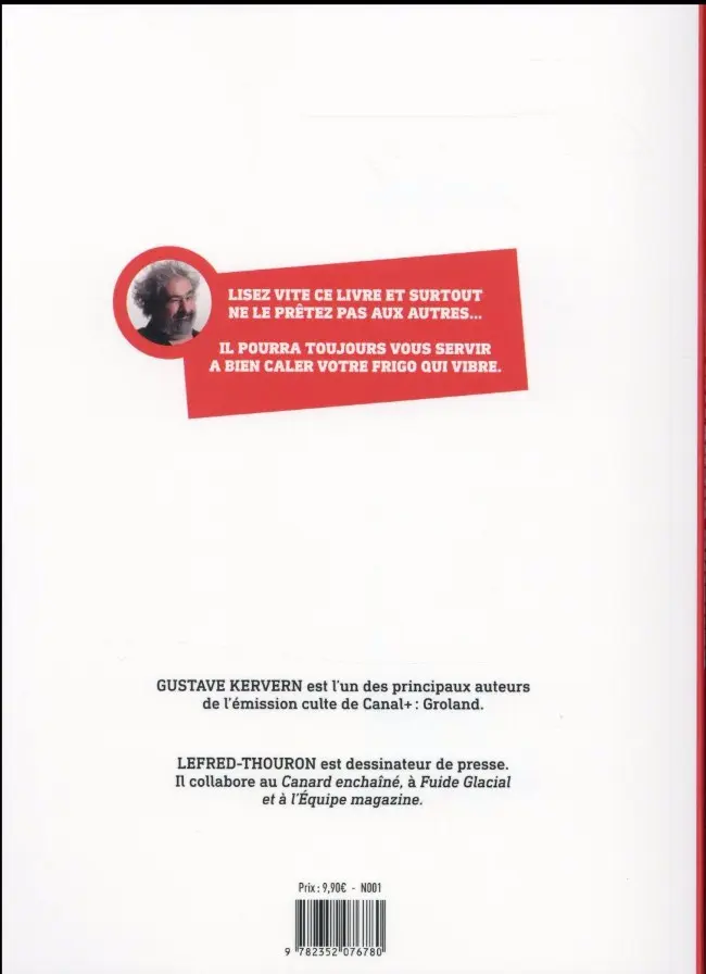 Verso de l'album Devenir riche sans effort avec la célèbre méthode du Professeur Kervern