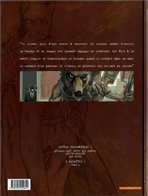 Verso de l'album Blacksad Tome 3 Âme rouge