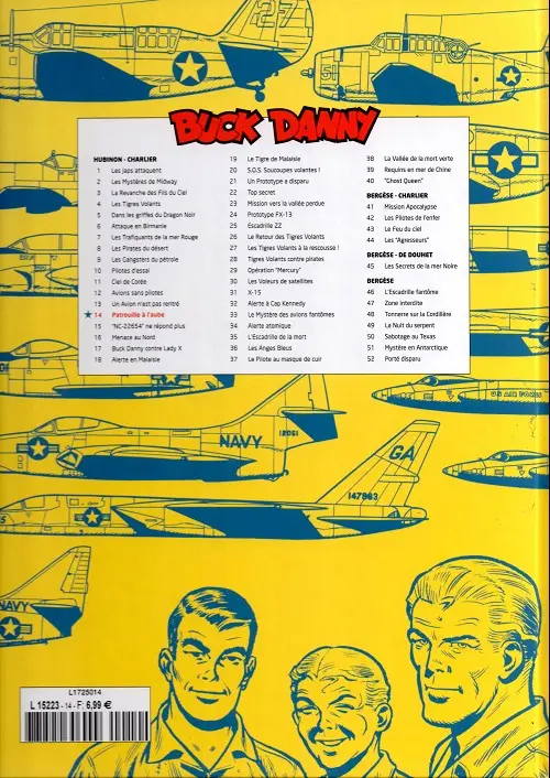 Verso de l'album Buck Danny Tome 14 Patrouille à l'aube