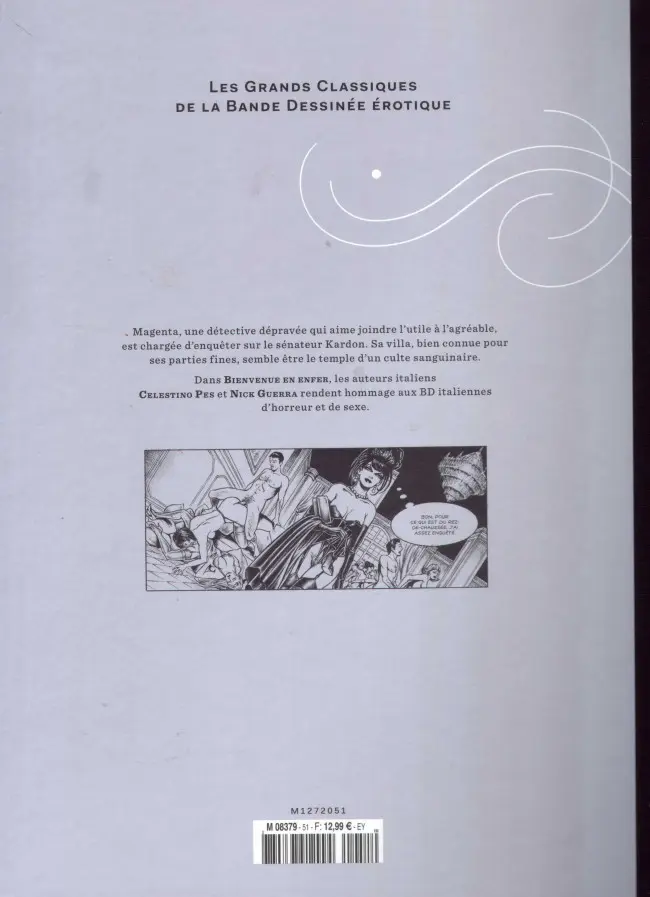 Verso de l'album Les Grands Classiques de la Bande Dessinée Érotique - La Collection Tome 51 Bienvenue en enfer
