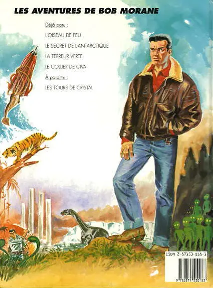 Verso de l'album Bob Morane Lefrancq Tome 4 Le Collier de Çiva