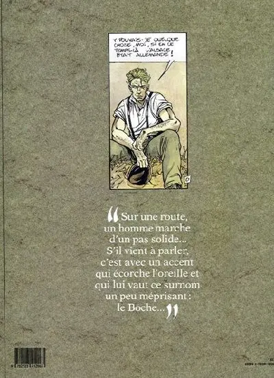 Verso de l'album Le Boche Tome 1 L'enfant de paille