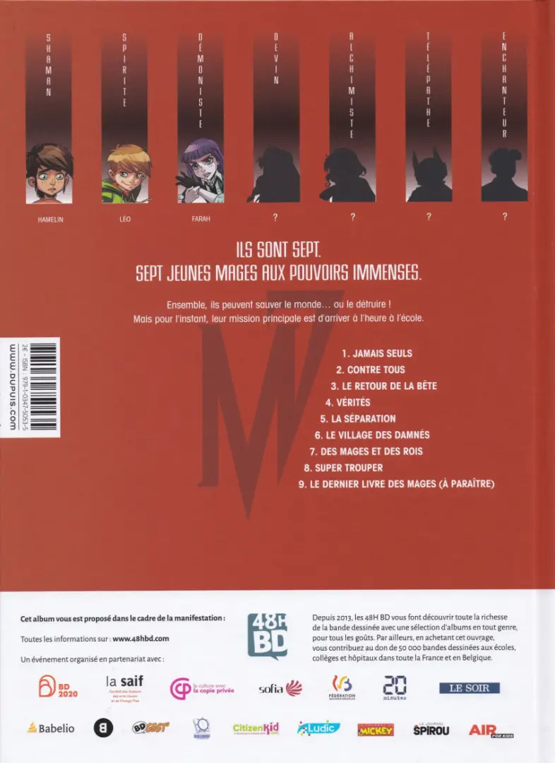 Verso de l'album Magic 7 1 Jamais seuls
