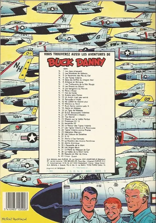 Verso de l'album Buck Danny Tome 35 L'escadrille de la mort