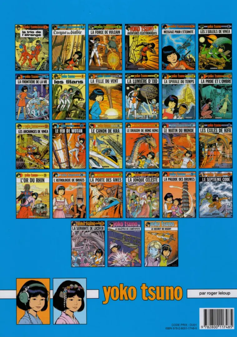 Verso de l'album Yoko Tsuno Tome 18 Les exilés de Kifa