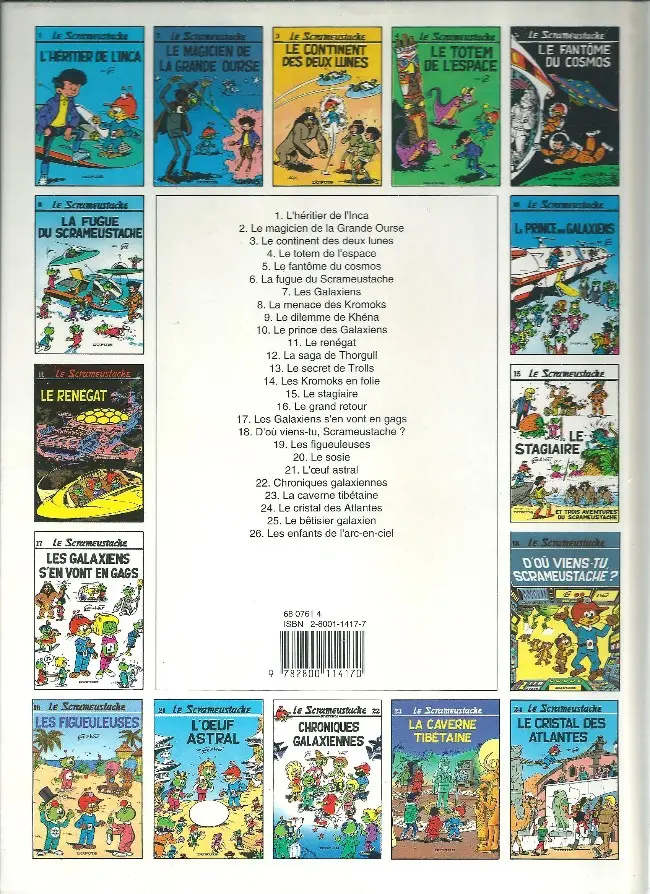 Verso de l'album Le Scrameustache Tome 15 Le stagiaire