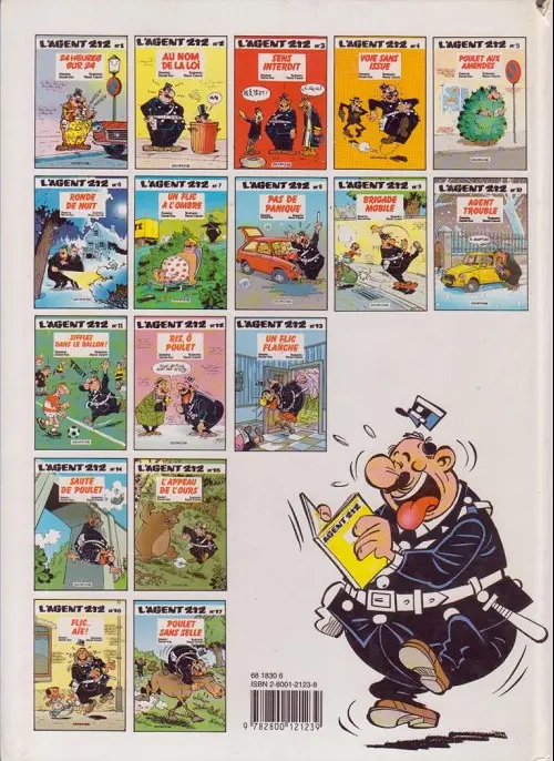 Verso de l'album L'Agent 212 Tome 16 Flic... aïe!
