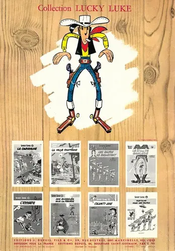 Verso de l'album Lucky Luke Tome 17 Sur la piste des Dalton