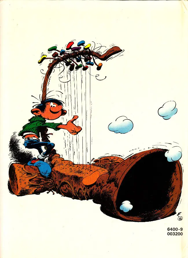 Verso de l'album Gaston Tome 13 Lagaffe mérite des baffes