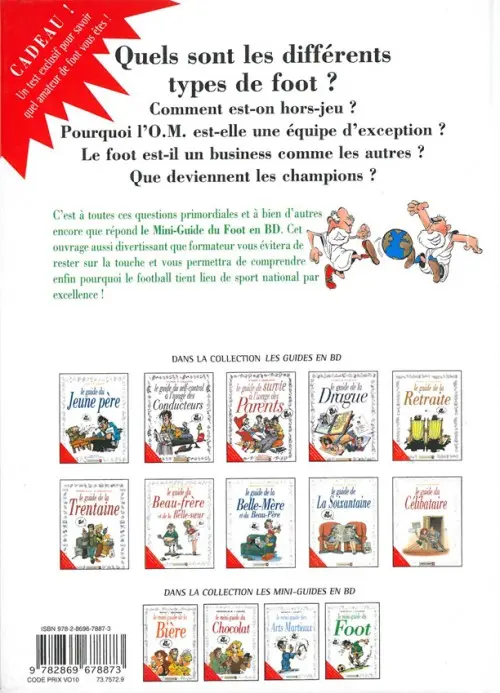 Verso de l'album Le Mini-guide ... Tome 23 le mini-guide du Foot