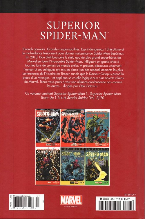 Verso de l'album Le meilleur des Super-Héros Marvel Tome 97 Superior spider-man