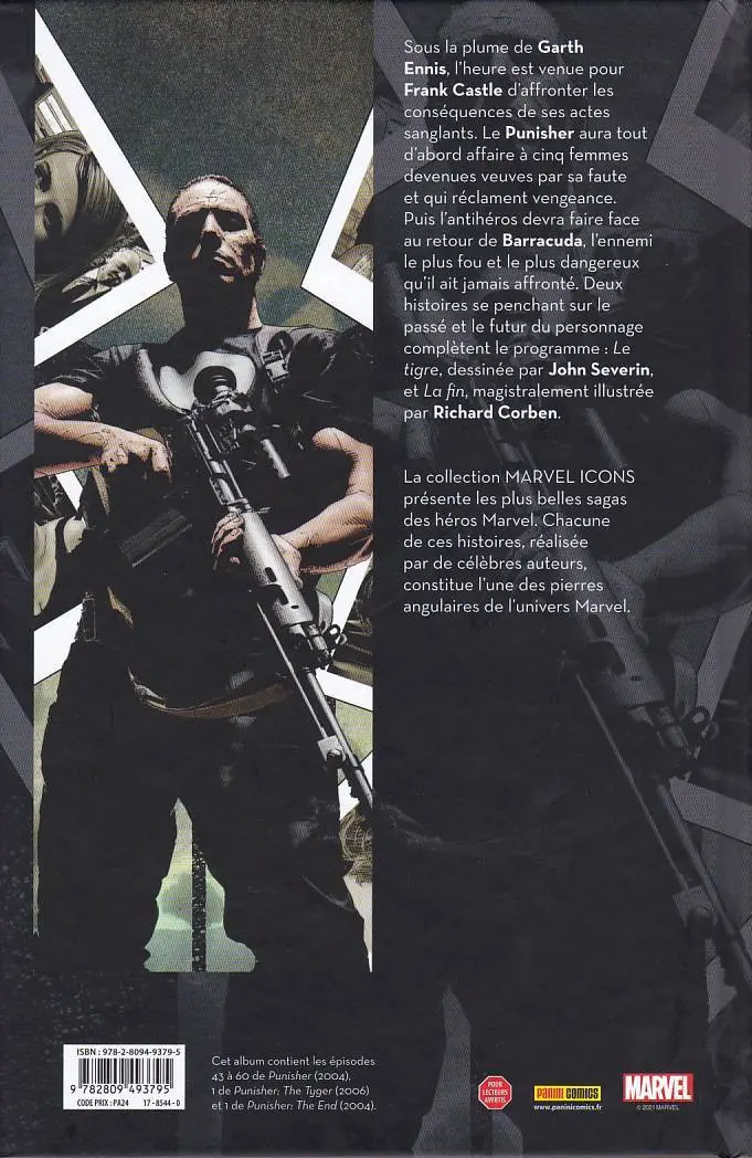 Verso de l'album Punisher Max Tome 3