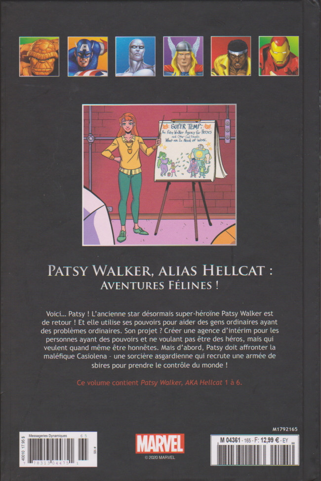 Verso de l'album Marvel Comics - La collection de référence Tome 165 Patsy Walker, Alias Hellcat : Aventures Félines !
