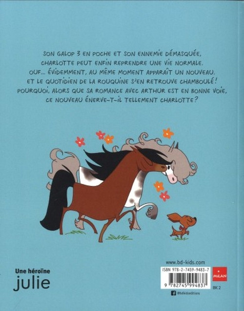 Verso de l'album Charlotte et son cheval Tome 3 La saion des amours