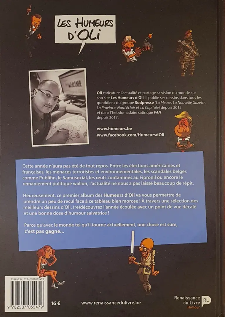 Verso de l'album Les humeurs d'Oli Tome 1 C'est pas gagné...
