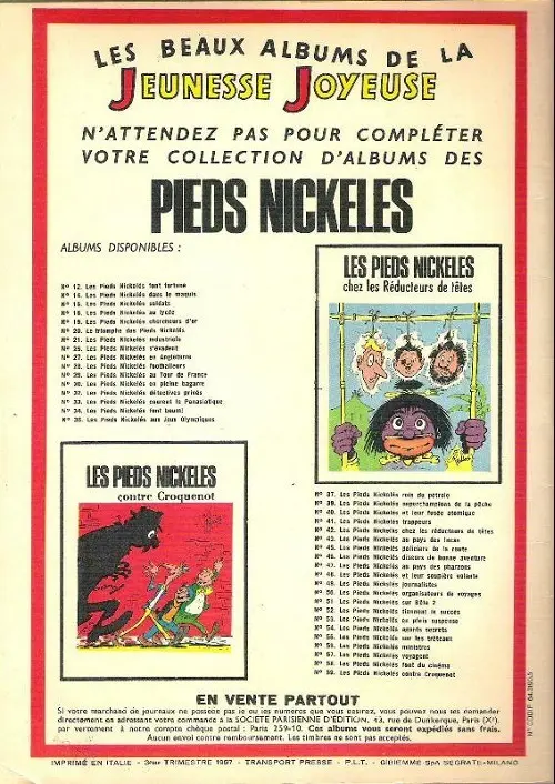 Verso de l'album Bibi Fricotin 2e Série - Societé Parisienne d'Edition Tome 61 Bibi Fricotin spéléologue
