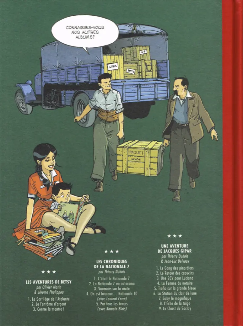 Verso de l'album Le merlu Tome 2 Les routes du sang