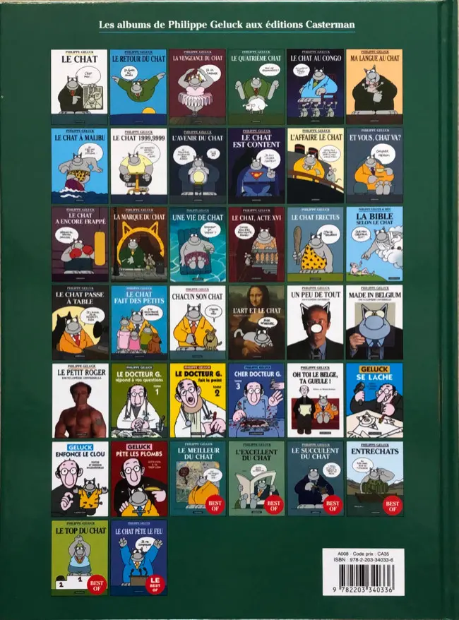 Verso de l'album Le Chat Tome 4 Le quatrième chat