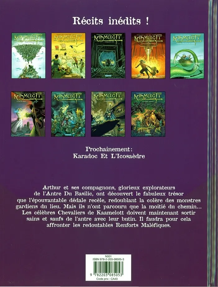 Verso de l'album Kaamelott Tome 9 Les renforts maléfiques