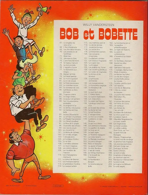 Verso de l'album Bob et Bobette Tome 173 La cité des nuages