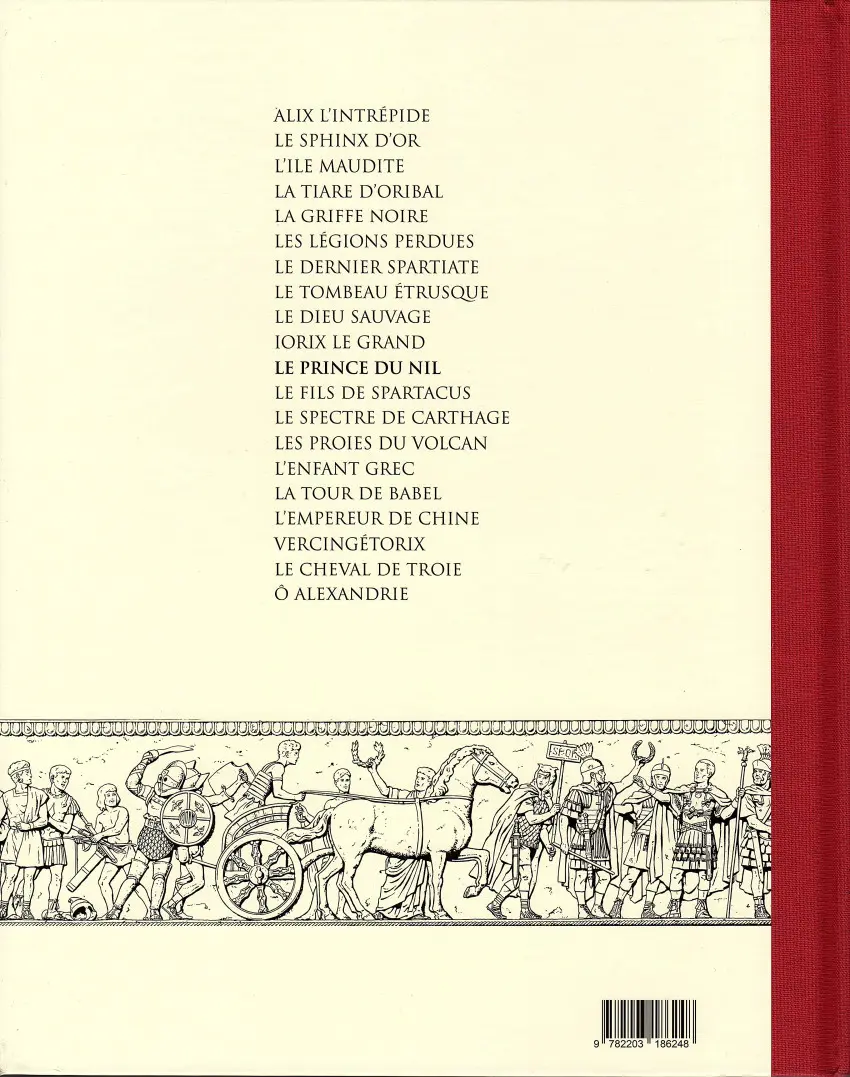 Verso de l'album Alix Tome 11 Le prince du Nil