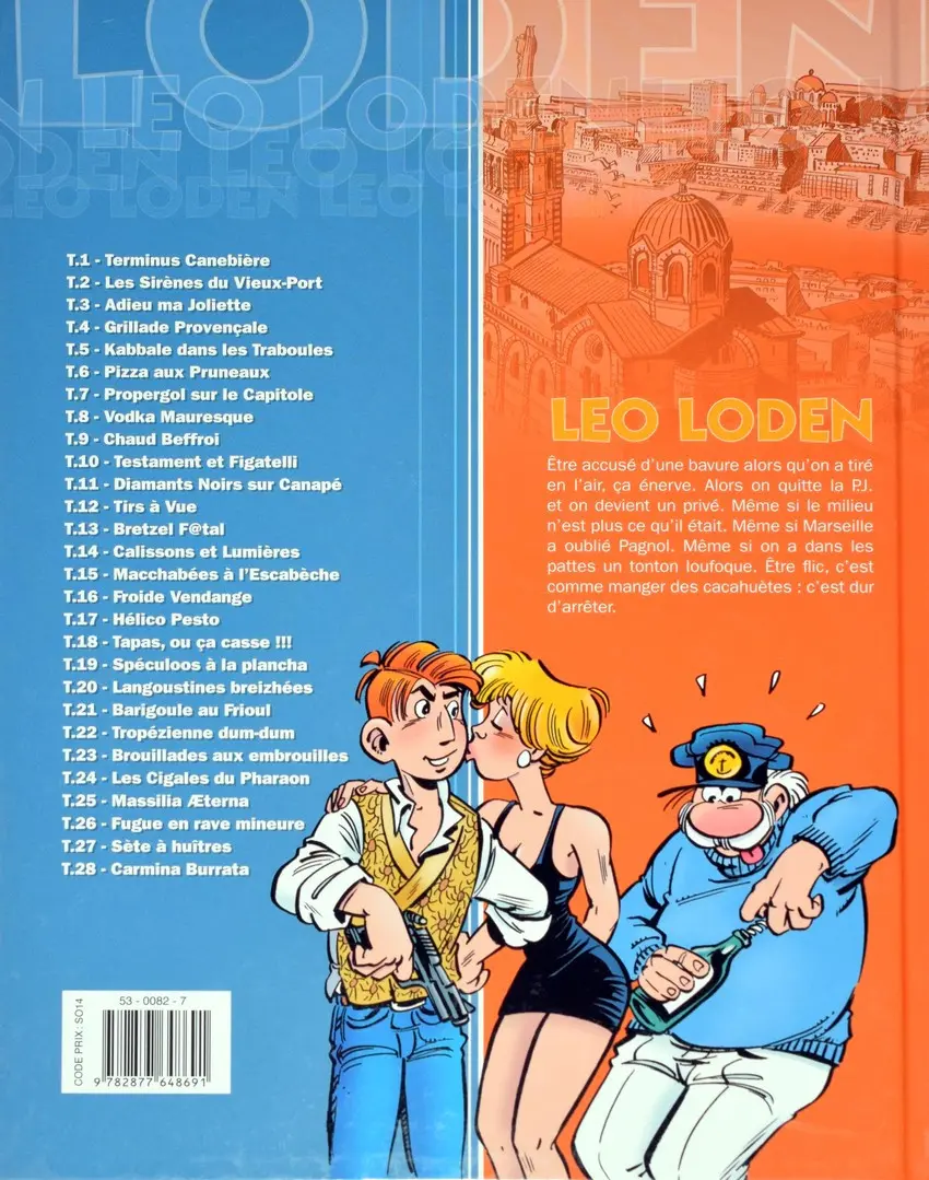 Verso de l'album Léo Loden Tome 1 Terminus Canebière
