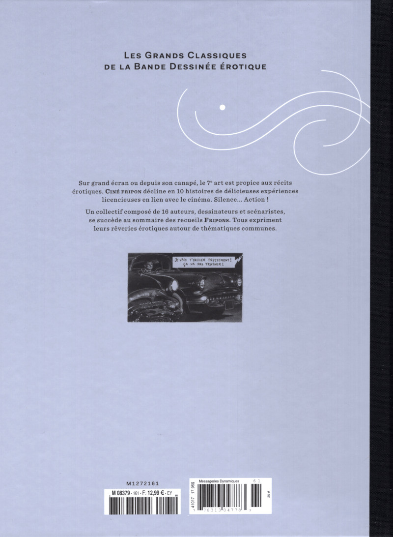 Verso de l'album Les Grands Classiques de la Bande Dessinée Érotique - La Collection Tome 161 Fripons - Tome 5
