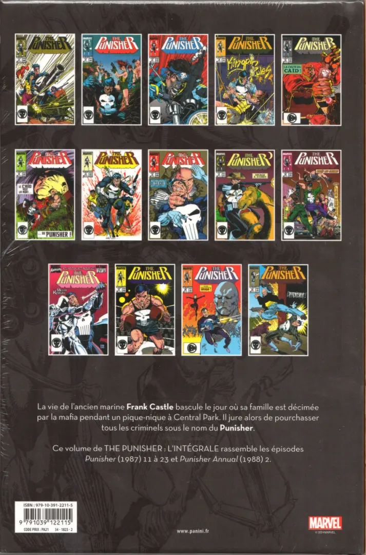 Verso de l'album The Punisher - L'intégrale Tome 4 1988-1989