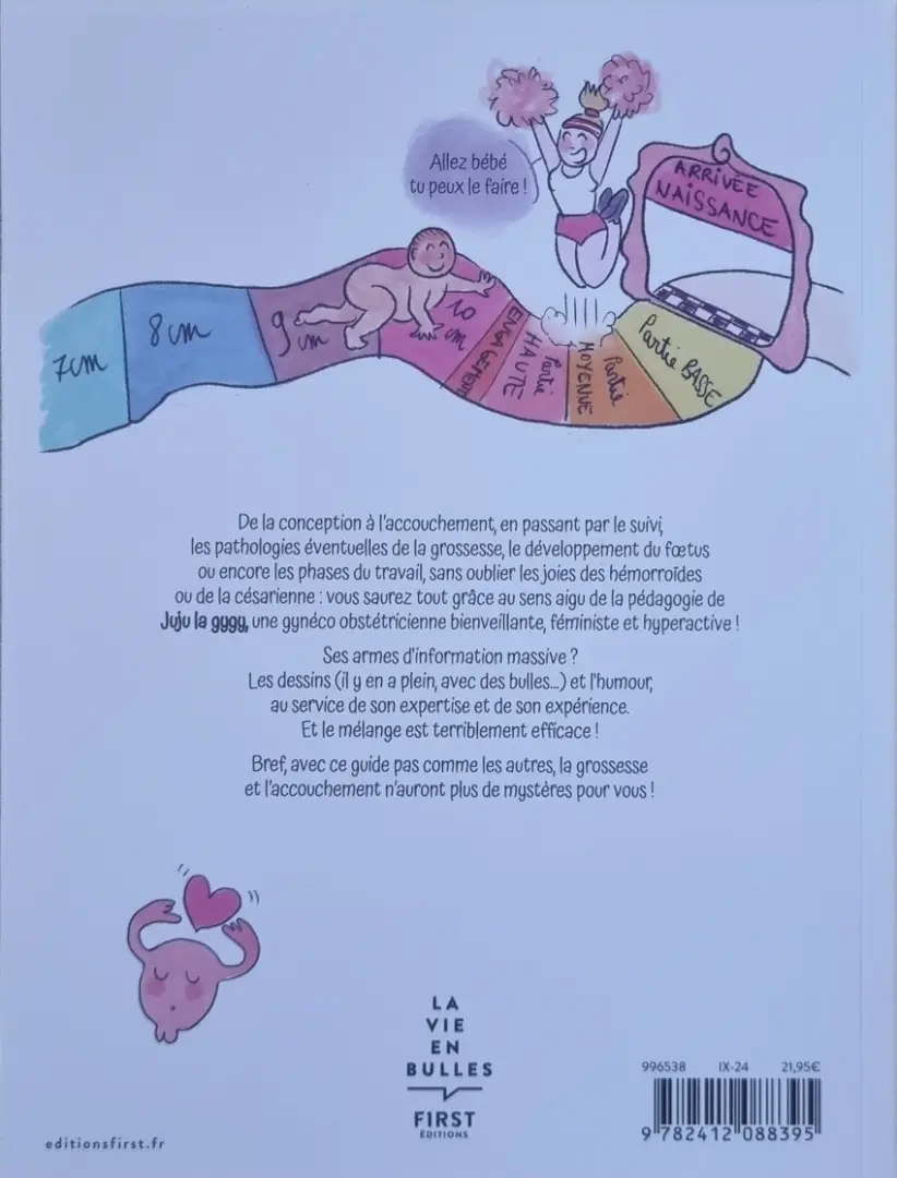 Verso de l'album Le guide de la grossesse Joyeux et décomplexé !