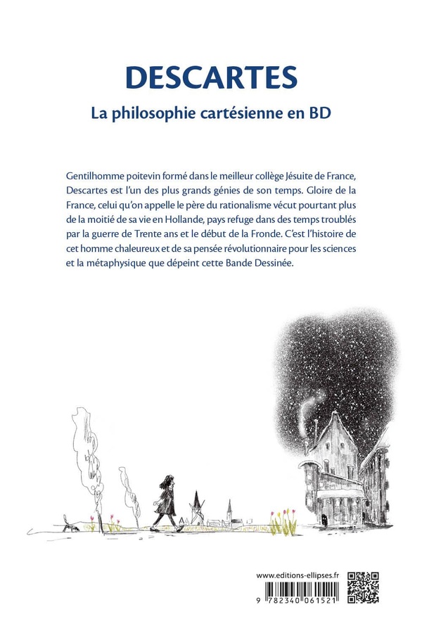 Verso de l'album Descartes La philosophie cartésienne en BD