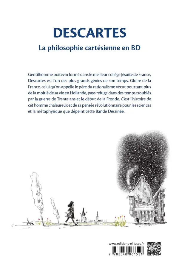 Verso de l'album Descartes La philosophie cartésienne en BD
