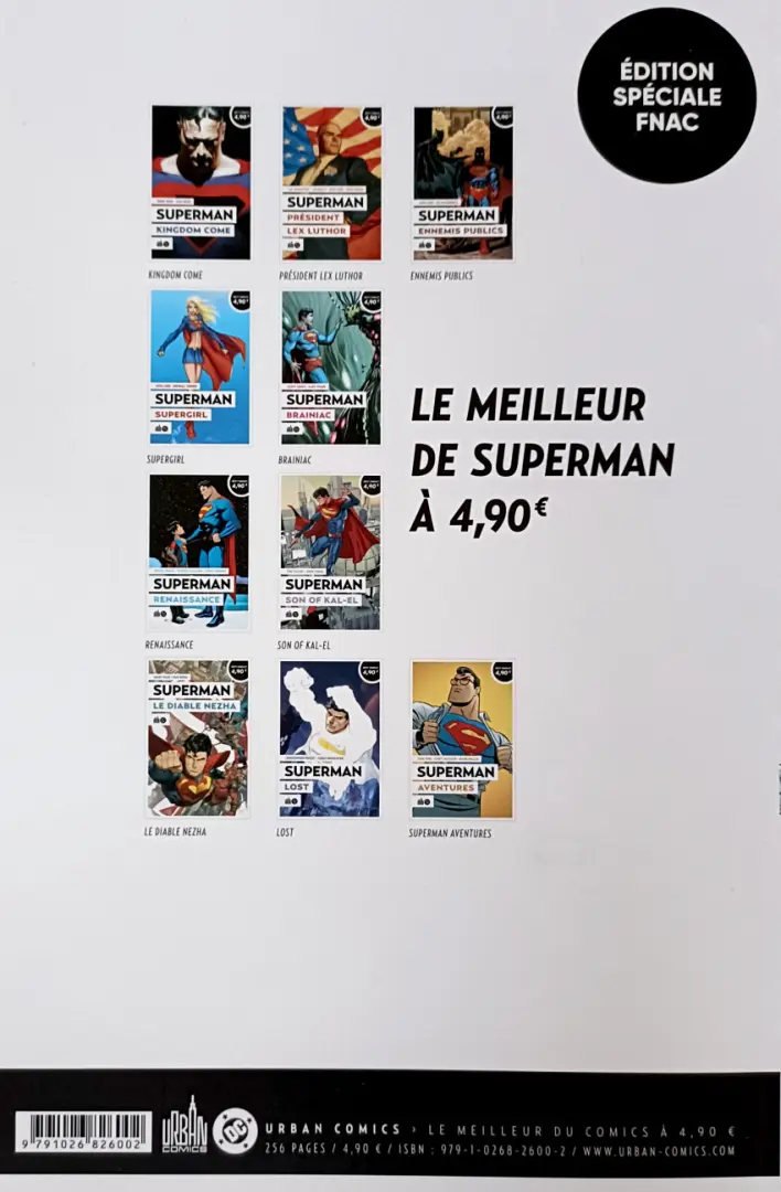 Verso de l'album Le meilleur de Superman 2 Superman - Président Lex Luthor
